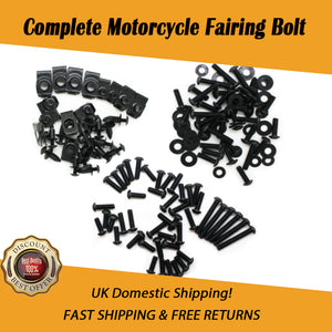 NT Universal Black Fairing Bolt Fit for Honda CBR 600RR 1000RR 400RR F4I 900 VFR RVF 125R