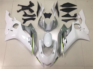 NT Europe Aftermarket Injection ABS Plastic Fairing Fit for Yamaha YZF R6 2017-2019 White Silver