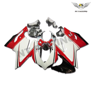 NT Europe ABS Injection Mold Red White Fairing Fit for Ducati 899/1199 2012-2013 u007