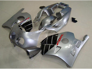 NT Europe ABS Plastics Silver Black Fairing Fit for Honda CBR250RR 1990-1994 u002