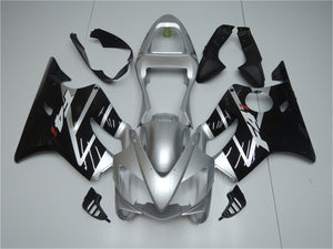 NT Europe Aftermarket Injection ABS Plastic Fairing Fit for Honda CBR600 F4i 2001-2003 Silver Black N052