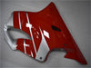 NT Europe Aftermarket Injection ABS Plastic Fairing Fit for Honda CBR600 F4 1999-2000 Silver Red N035
