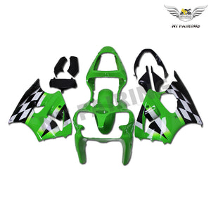 NT Europe Aftermarket Injection ABS Plastic Fairing Fit for Kawasaki ZX6R 636 2000-2002 Green Black White