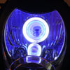 Front Motorcycle Headlight Blue Demon Angel Eye for SUZUKI HAYABUSA GSXR 1300 GEN1 1997-2007