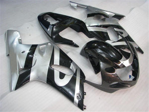 NT Europe Aftermarket Injection ABS Plastic Fairing Fit for Suzuki GSXR 600/750 2001-2003 Silver Black N048