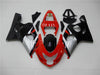 NT Europe Aftermarket Injection ABS Plastic Fairing Fit for Suzuki GSXR 600/750 2004-2005 Red Black