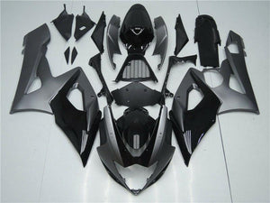 NT Europe Aftermarket Injection ABS Plastic Fairing Fit for Suzuki GSXR 1000 2005-2006 Gray Black N050