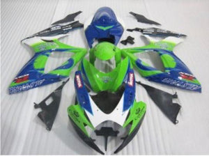 NT Europe Aftermarket Injection ABS Plastic Fairing Fit for Suzuki GSXR 600/750 2006-2007 Blue Green N0002