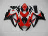 NT Europe Aftermarket Injection ABS Plastic Fairing Fit for Suzuki GSXR 600/750 2006-2007 Red Black N003