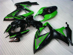 NT Europe Aftermarket Injection ABS Plastic Fairing Kit Fit for Suzuki GSXR 600/750 2006 2007 Green Black N0001