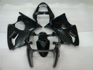 NT Europe Aftermarket Injection ABS Plastic Fairing Fit for Kawasaki ZX6R 636 2000-2002 Glossy Black N005