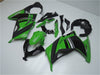 NT Europe Aftermarket Injection ABS Plastic Fairing Fit for Kawasaki EX300 2013-2016 Black Green N004