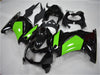 NT Europe Aftermarket Injection ABS Plastic Fairing Fit for Kawasaki EX250 2008-2012 Black Green N006