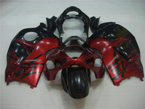 NT Europe Aftermarket Injection ABS Plastic Fairing Fit for GSXR 1300 Hayabusa 1997-2007 Red Black N018