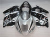 NT Europe Aftermarket Injection ABS Plastic Fairing Fit for GSXR 1300 Hayabusa 1997-2007 Silver Black N039