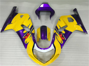 NT Europe Aftermarket Injection ABS Plastic Fairing Fit for Suzuki GSXR 600/750 2001-2003 Yellow N009