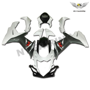 NT Europe Aftermarket Injection ABS Plastic Fairing Fit for Suzuki GSXR 600/750 2011-2016 White Gray