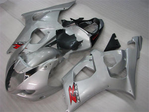 NT Europe Aftermarket Injection ABS Plastic Fairing Fit for Suzuki GSXR 1000 2003-2004 Silver N007