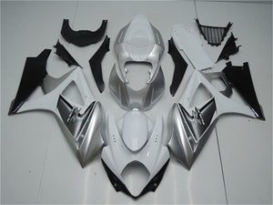NT Europe Aftermarket Injection ABS Plastic Fairing Fit for Suzuki GSXR 1000 2007-2008 White Silver Black