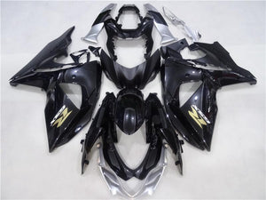 NT Europe Aftermarket Injection ABS Plastic Fairing Fit for Suzuki GSXR 1000 2009-2016 Black Silver N002