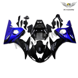 NT Europe Aftermarket ABS Plastic Injection Fairing Kit Fit for Yamaha YZF R6 2003-2005 Blue Black
