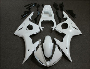  Full White Moto Fitting For Yamaha YZFR6 YZF R6 YZF-R6 R6  YZF600 YZF 600 2003 2004 Motorcycle Complete Fairings (Injection molding) :  Automotive