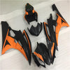 NT Europe Aftermarket Injection ABS Plastic Fairing Fit for Yamaha YZF R6 2006-2007 Orange Black