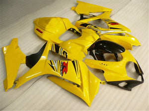 NT Europe Aftermarket Injection ABS Plastic Fairing Fit for Suzuki GSXR 1000 2007-2008 Yellow Black N008