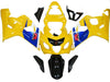NT Europe Aftermarket Injection ABS Plastic Fairing Fit for Suzuki GSXR 600/750 2004-2005 Blue Yellow N070