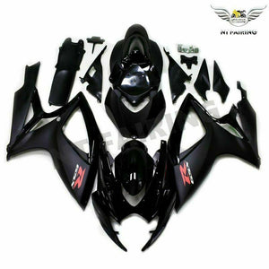 NT Europe Aftermarket Injection ABS Plastic Fairing Fit for Suzuki GSXR 600 750 2006-2007 Glossy Matte Black