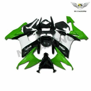 NT Europe Fit for Kawasaki 2008-2010 ZX10R ZX-10R ABS Green Black Injection Fairing k002-T