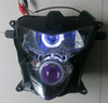 Front Motorcycle Headlight Blue Angel Eye Fit Suzuki 2004-2005 GSXR 600 750